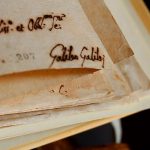 La firma del astrónomo Galileo Galilei en un documento que se conserva en el archivo